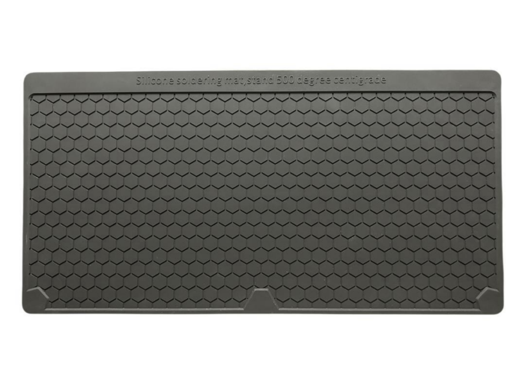 black soldering mats