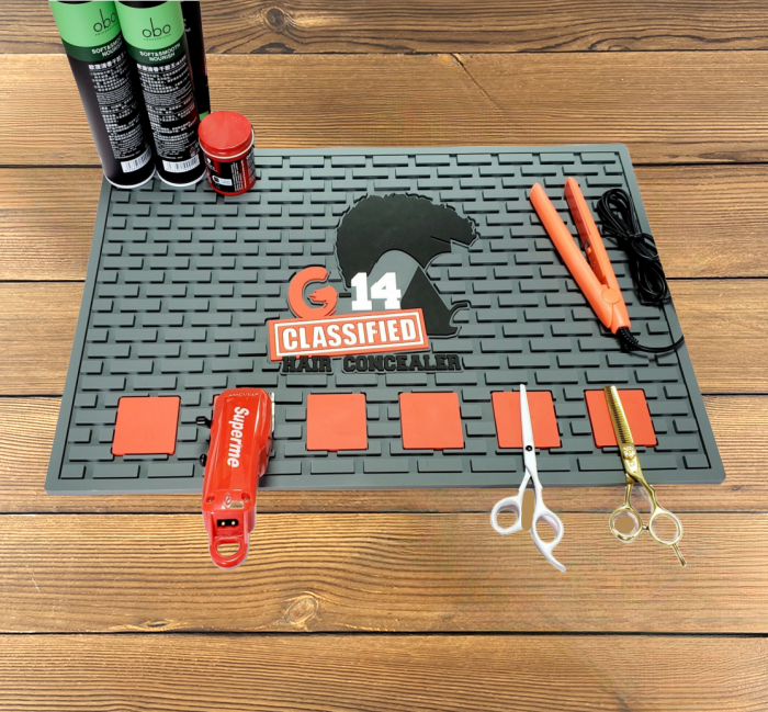 salon barber mat