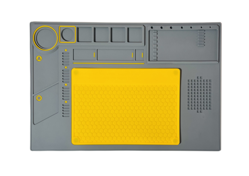 yellow small soldering mat