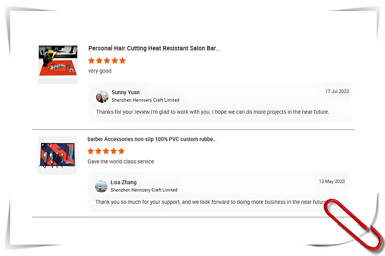salon barber mat customer reviews