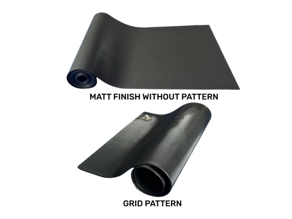 black rubber antistatic pad