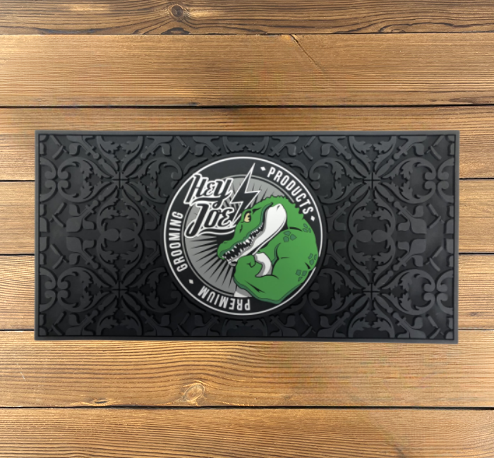 black barber mat