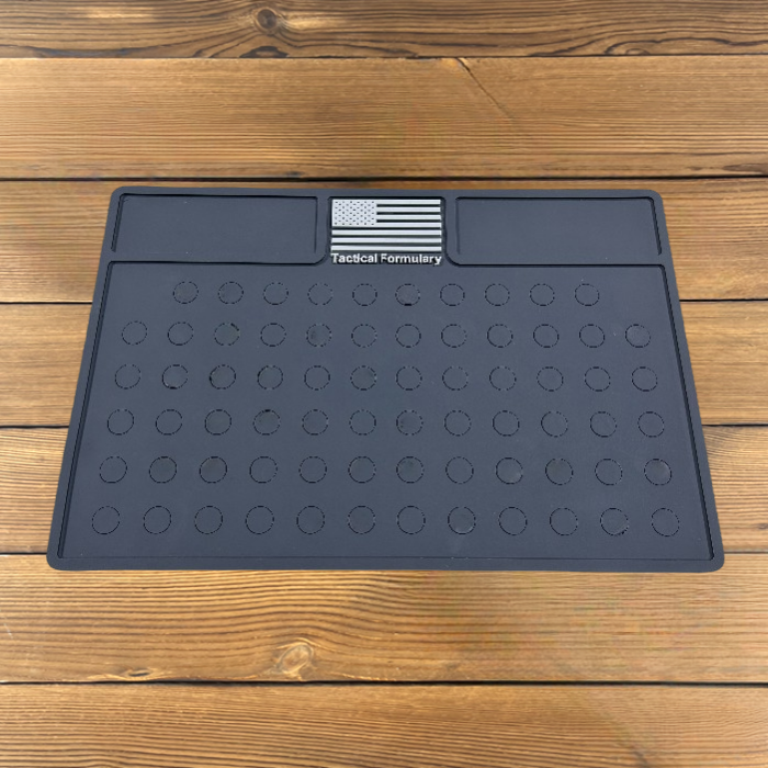 magnetic mat on the workbench