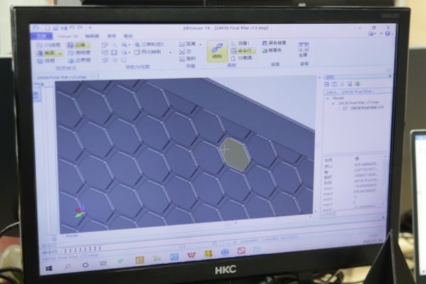 Design bar mats on the computer