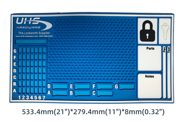 locksmith mat size