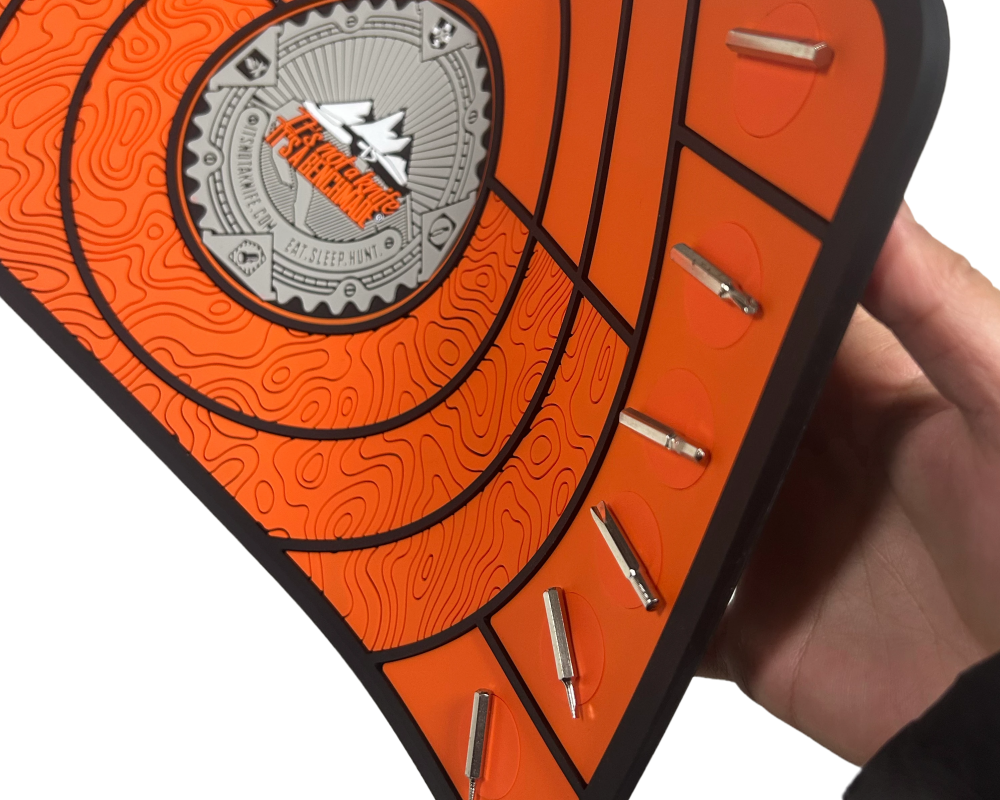 Knife Takedown Mats magnetic feature