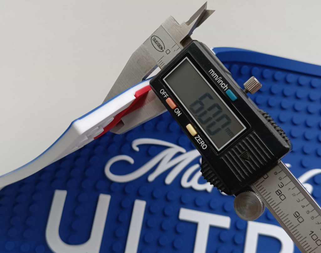 measure bar mat thickness