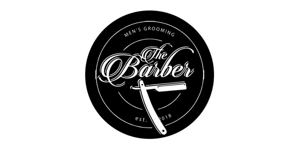 mensgrooming barber mat logo