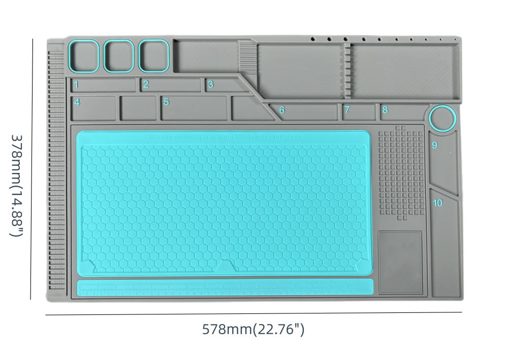soldering mat size