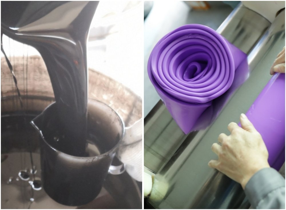 silicone and pvc material