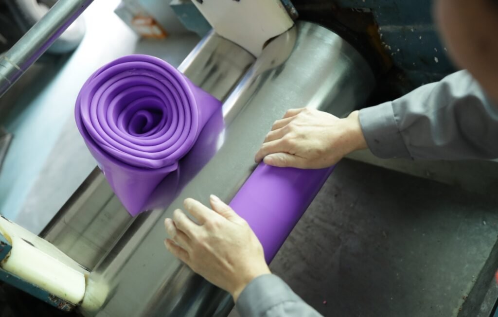Silicone bar mat production